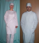 fartuch anatomiczny z czepkiem 